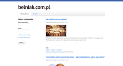 Desktop Screenshot of belniak.com.pl